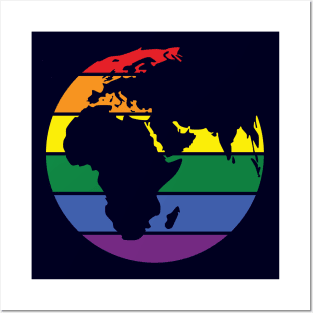 Earth Rainbow Colors Posters and Art